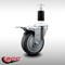 Service Caster 4'' SS Thermoplastic Rubber Swivel 1-3/8'' Expanding Stem Caster Total Lock Brake SCC-SSEXTTL20S414-TPRB-138 - alternate 3